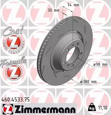 ZIMMERMANN TARCZE+KLOCKI TYŁ PORSCHE PANAMERA 971 380MM 