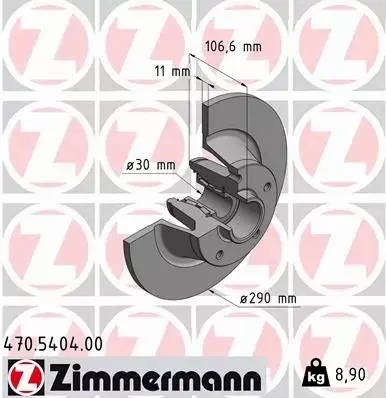 ZIMMERMANN TARCZA HAMULCOWA 470.5404.00 