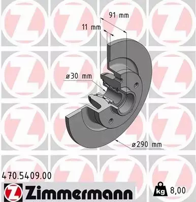 ZIMMERMANN TARCZE+KLOCKI P+T RENAULT TALISMAN 320MM 