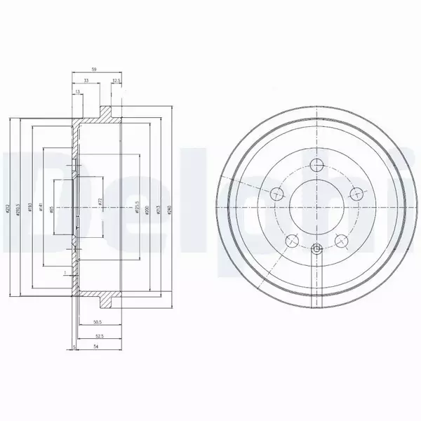 DELPHI BĘBNY+SZCZĘKI AUDI A2 SEAT CORDOBA 6L2 