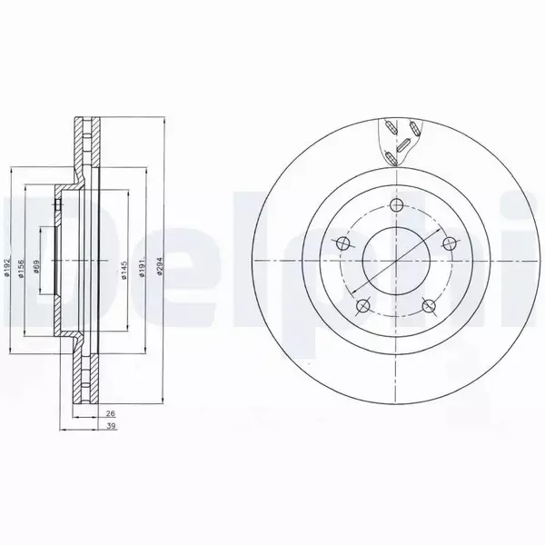 DELPHI TARCZE HAMULCOWE PRZÓD BG4246 