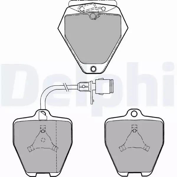 DELPHI KLOCKI HAMULCOWE PRZÓD LP1024 