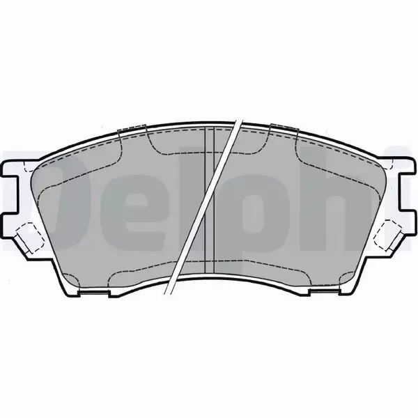 DELPHI KLOCKI HAMULCOWE PRZÓD LP1063 