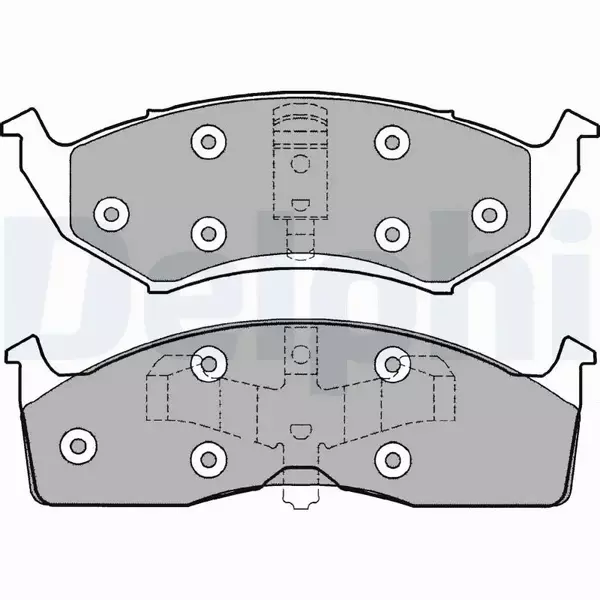 DELPHI KLOCKI HAMULCOWE PRZÓD LP1166 