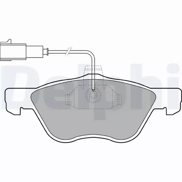 DELPHI KLOCKI HAMULCOWE PRZÓD LP1408 