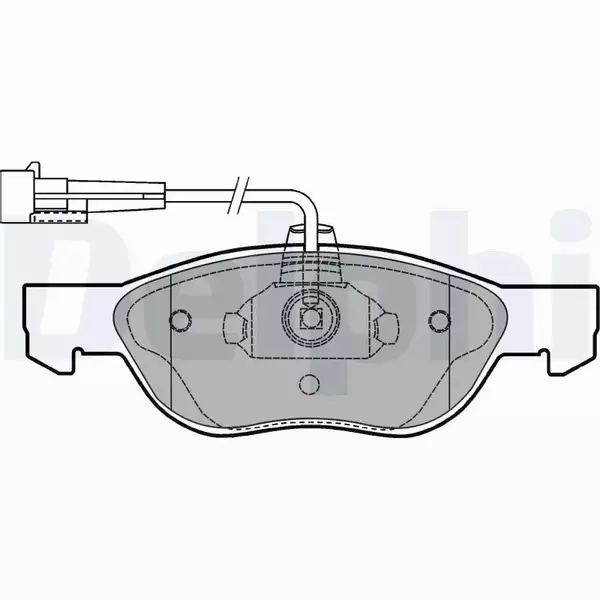 DELPHI KLOCKI HAMULCOWE PRZÓD LP1413 