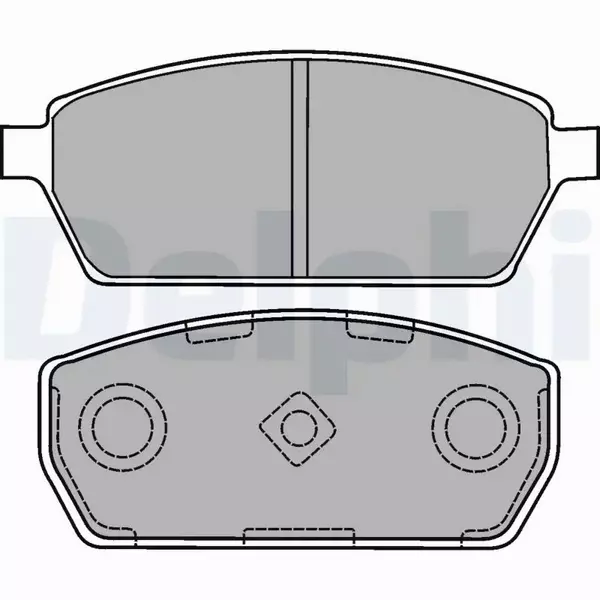 DELPHI KLOCKI HAMULCOWE PRZÓD LP1430 