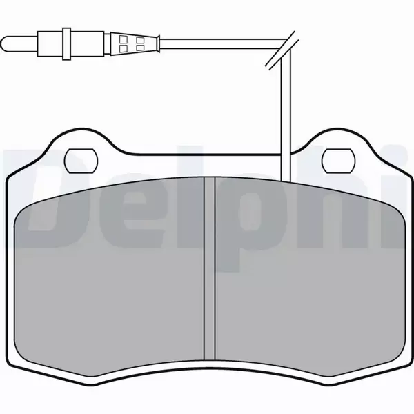 DELPHI KLOCKI HAMULCOWE PRZÓD LP1457 