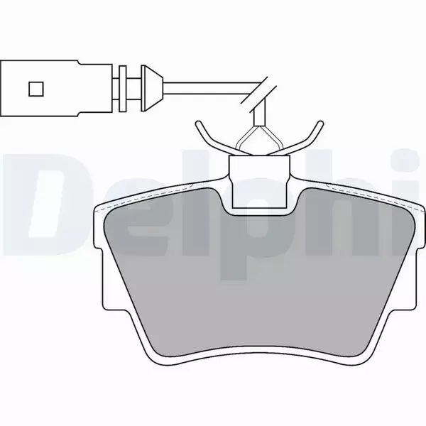 DELPHI KLOCKI HAMULCOWE TYŁ LP1511 