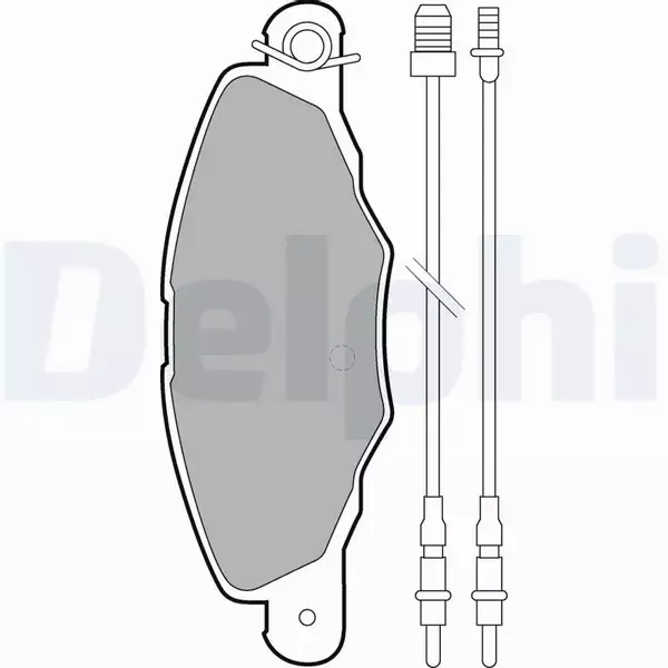 DELPHI KLOCKI HAMULCOWE PRZÓD LP1629 