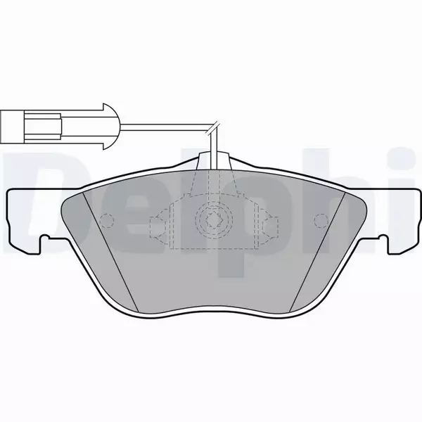 DELPHI TARCZE+KLOCKI PRZÓD ALFA ROMEO 147 156 