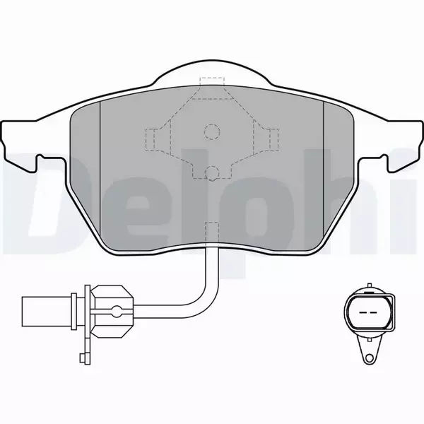 DELPHI TARCZE+KLOCKI PRZÓD VW SHARAN 288MM 