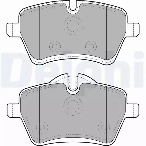 DELPHI KLOCKI HAMULCOWE PRZÓD LP1985 
