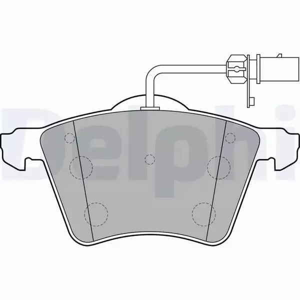 DELPHI TARCZE+KLOCKI PRZÓD SEAT ALHAMBRA 300MM 