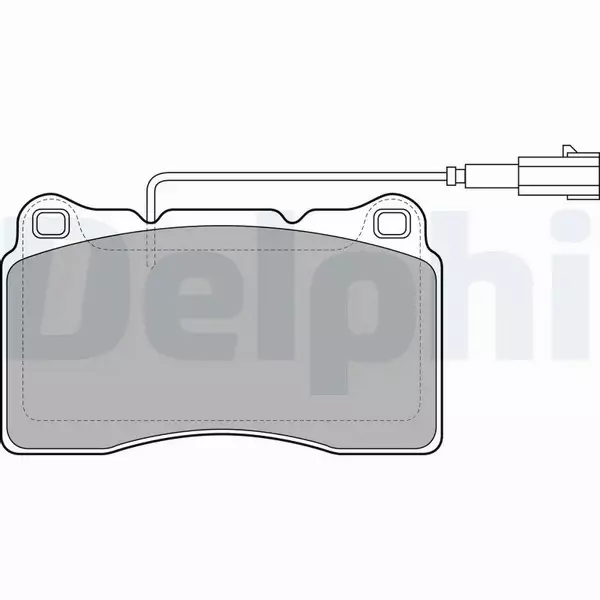 DELPHI KLOCKI HAMULCOWE PRZÓD LP2045 