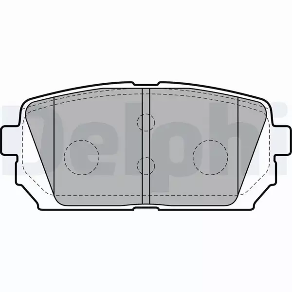 DELPHI KLOCKI HAMULCOWE LP2051 