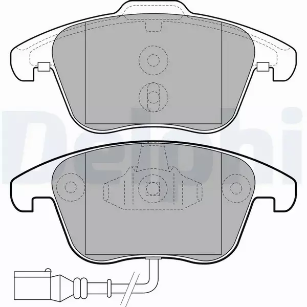 DELPHI KLOCKI HAMULCOWE PRZÓD LP2110 