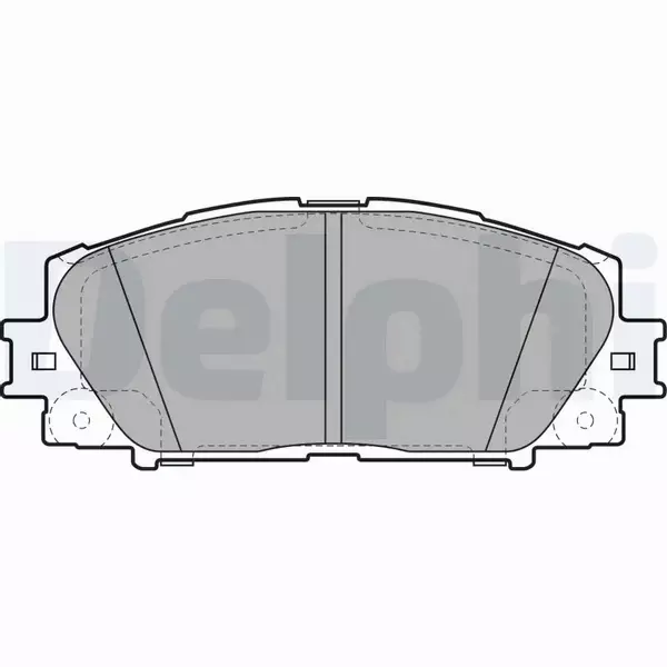 DELPHI KLOCKI HAMULCOWE LP2135 