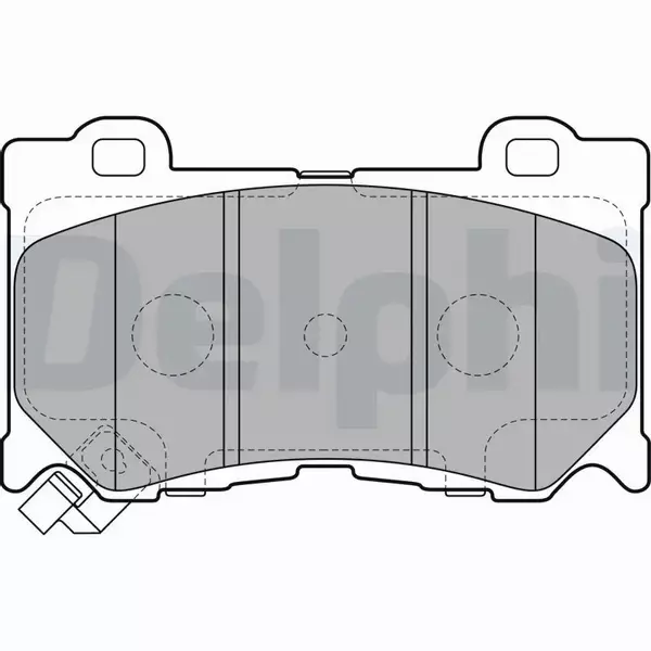 DELPHI KLOCKI HAMULCOWE PRZÓD LP2156 