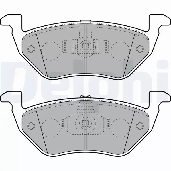 DELPHI KLOCKI HAMULCOWE TYŁ LP2158 