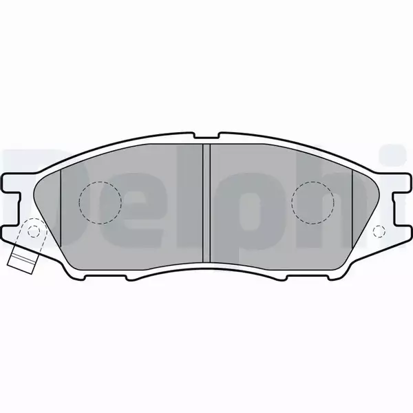 DELPHI KLOCKI HAMULCOWE PRZÓD LP2184 