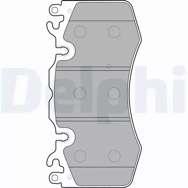 DELPHI KLOCKI HAMULCOWE PRZÓD LP2187 