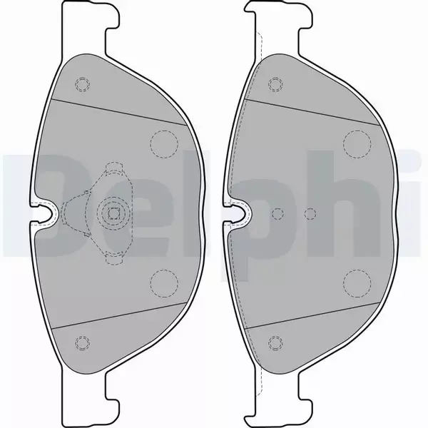 DELPHI KLOCKI HAMULCOWE PRZÓD LP2189 