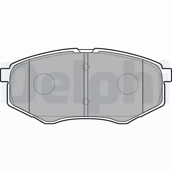 DELPHI KLOCKI HAMULCOWE PRZÓD LP2227 