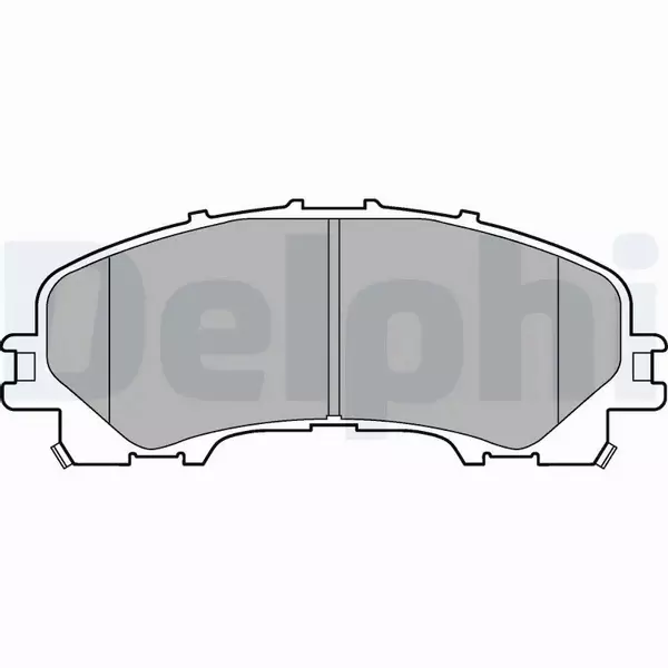 DELPHI KLOCKI HAMULCOWE PRZÓD LP3183 