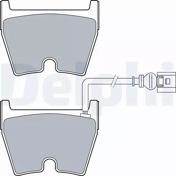 DELPHI KLOCKI HAMULCOWE LP3266 