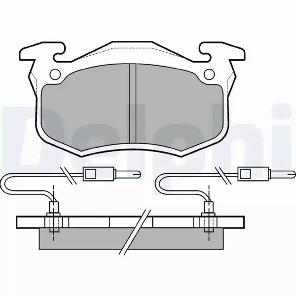 DELPHI KLOCKI HAMULCOWE PRZÓD LP491 