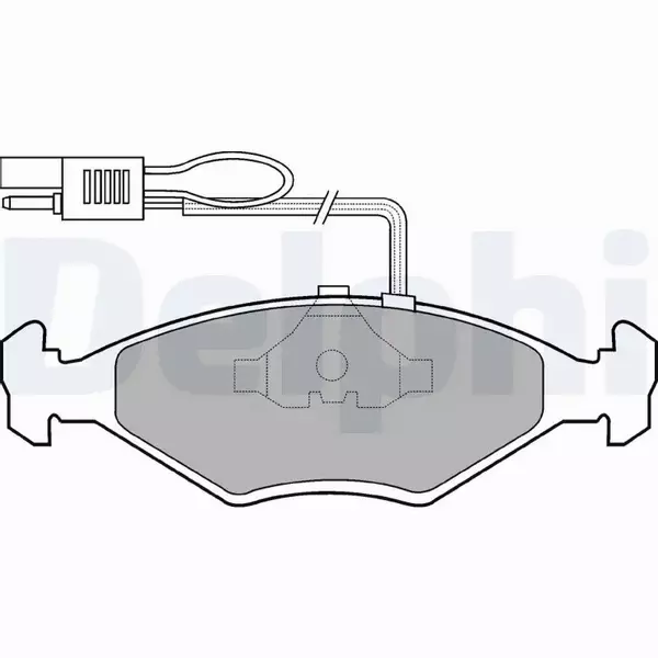 DELPHI KLOCKI HAMULCOWE PRZÓD LP604 