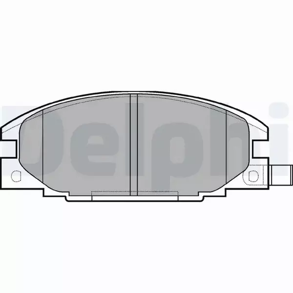 DELPHI KLOCKI HAMULCOWE PRZÓD LP629 