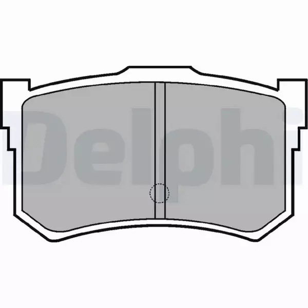 DELPHI KLOCKI HAMULCOWE TYŁ LP678 