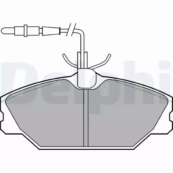 DELPHI KLOCKI HAMULCOWE PRZÓD LP788 