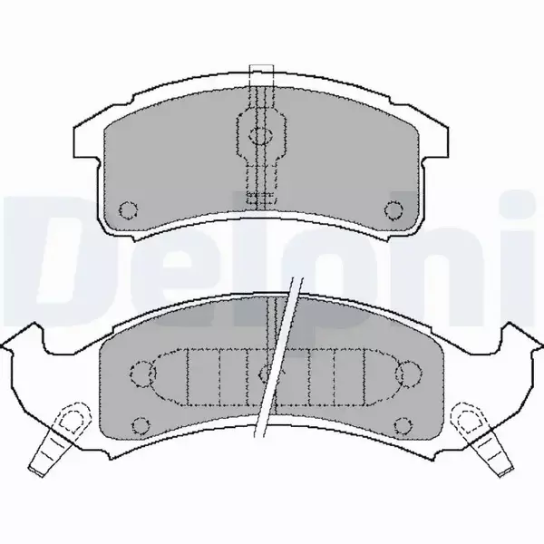 DELPHI KLOCKI HAMULCOWE LP897 