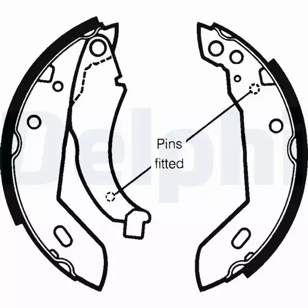 DELPHI SZCZĘKI HAMULCOWE LS1250 