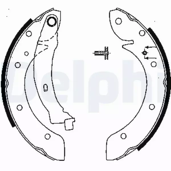 DELPHI SZCZĘKI HAMULCOWE LS1838 