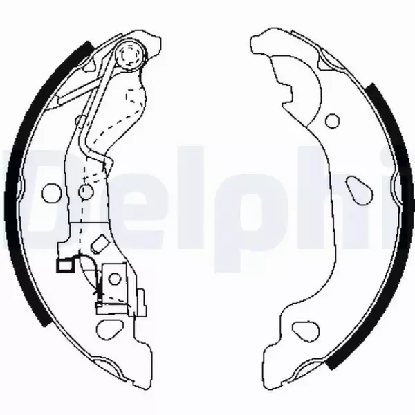 DELPHI BĘBNY+SZCZĘKI FIAT PUNTO II Z ABS 