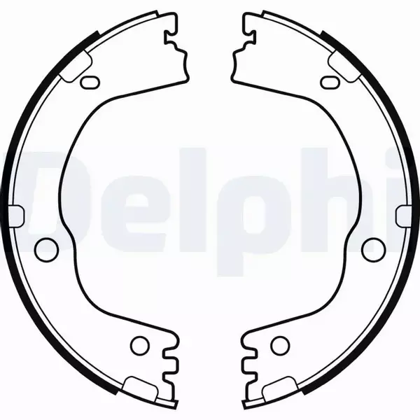 DELPHI SZCZĘKI HAMULCOWE LS2081 