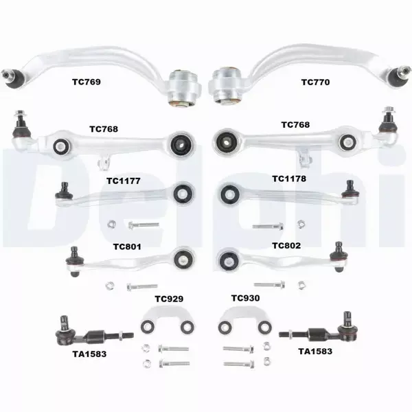 DELPHI ZESTAW WAHACZY WAHACZE AUDI A4 B5 VW PASSAT B5 