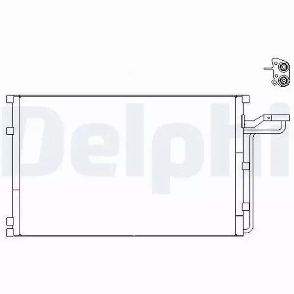 DELPHI CHŁODNICA KLIMATYZACJI TSP0225659 