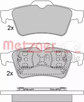 METZGER KLOCKI HAMULCOWE 1170080 