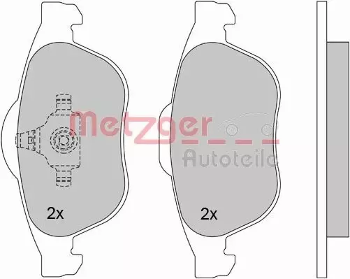 METZGER KLOCKI HAMULCOWE 1170161 