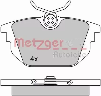 METZGER KLOCKI HAMULCOWE 1170497 