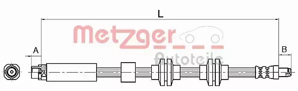 METZGER PRZEWÓD HAMULCOWY 4110143 
