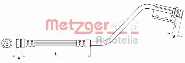 METZGER PRZEWÓD HAMULCOWY 4110826 