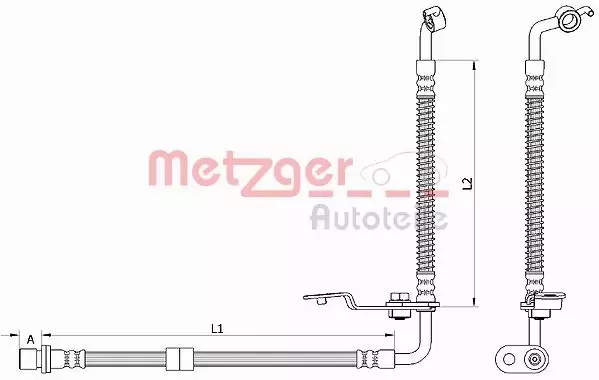 METZGER PRZEWÓD HAMULCOWY 4110878 