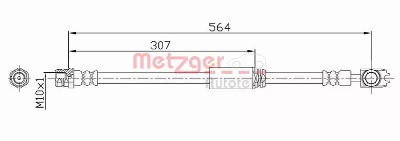 METZGER PRZEWÓD HAMULCOWY 4116203 