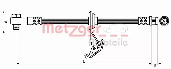 METZGER PRZEWÓD HAMULCOWY 4116207 